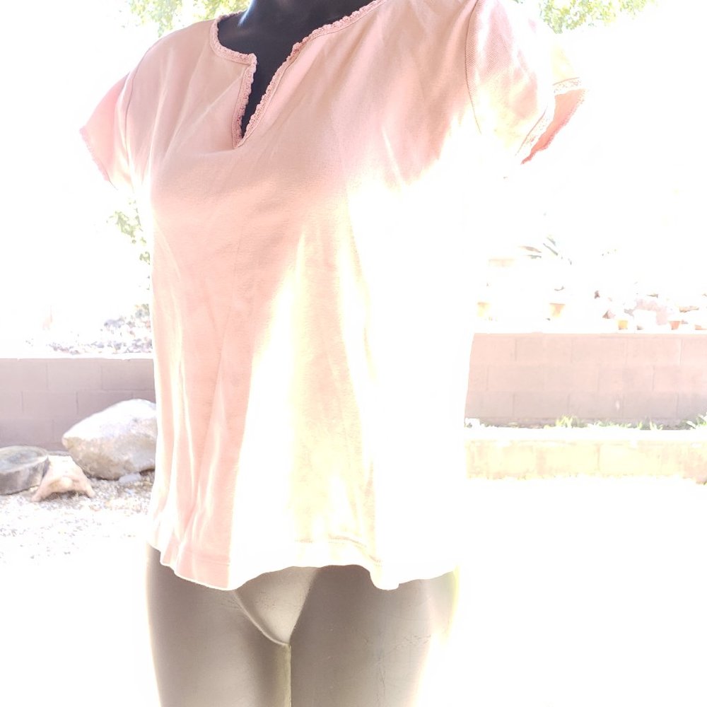 Jones New York knit top - light peach color - FREE with any listing!!